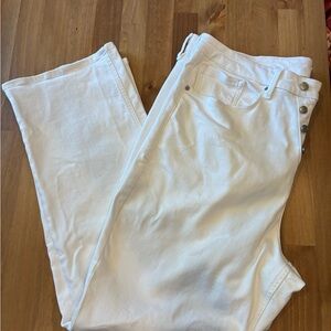 Good American White Straight Jeans